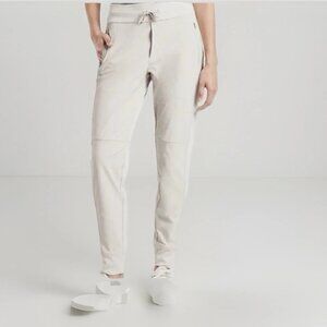 NEW Athleta sz 0 Birch Taupe Headlands Hybrid Mid Rise Trek Jogger Hike Climb